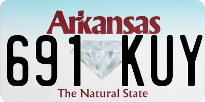 AR license plate 691KUY