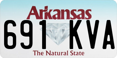 AR license plate 691KVA