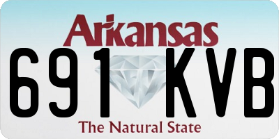AR license plate 691KVB