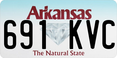 AR license plate 691KVC