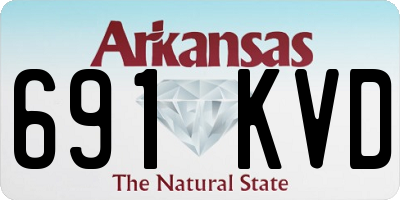 AR license plate 691KVD