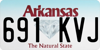 AR license plate 691KVJ
