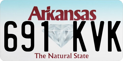 AR license plate 691KVK