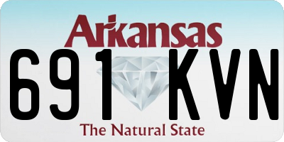 AR license plate 691KVN
