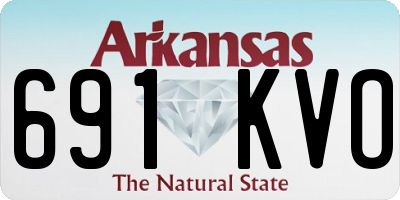 AR license plate 691KVO