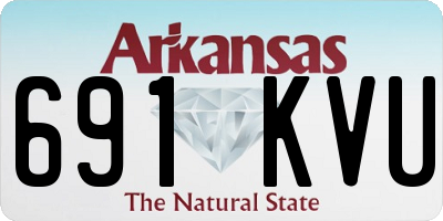 AR license plate 691KVU