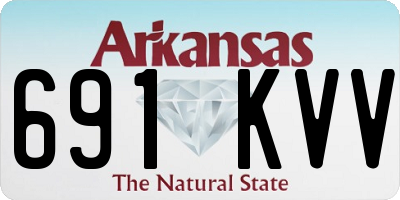 AR license plate 691KVV