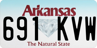AR license plate 691KVW
