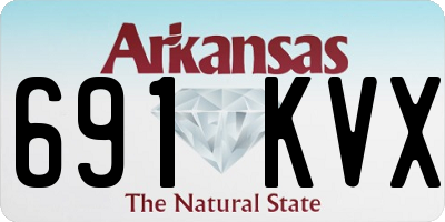 AR license plate 691KVX