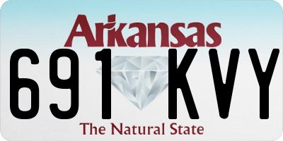 AR license plate 691KVY