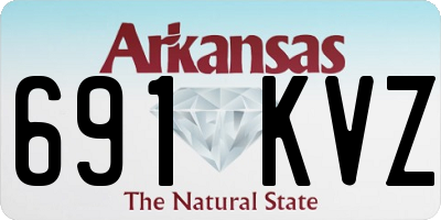AR license plate 691KVZ