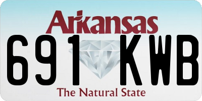 AR license plate 691KWB