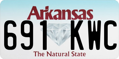 AR license plate 691KWC