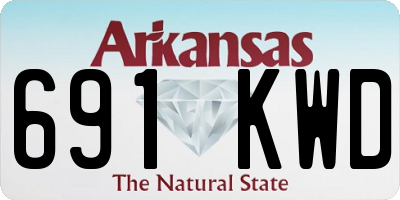 AR license plate 691KWD