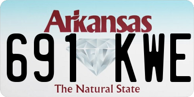 AR license plate 691KWE