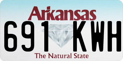 AR license plate 691KWH
