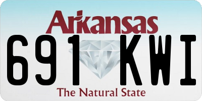 AR license plate 691KWI