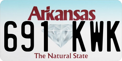 AR license plate 691KWK