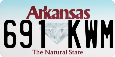AR license plate 691KWM