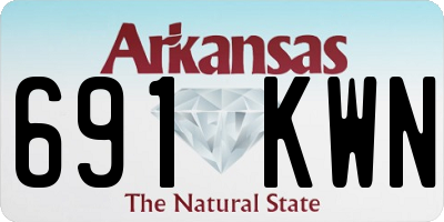 AR license plate 691KWN