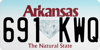 AR license plate 691KWQ