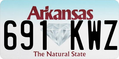 AR license plate 691KWZ
