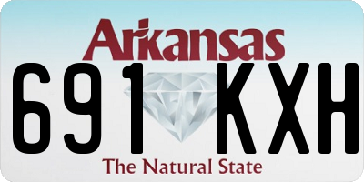 AR license plate 691KXH