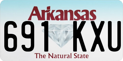 AR license plate 691KXU