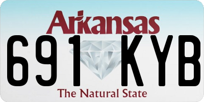 AR license plate 691KYB
