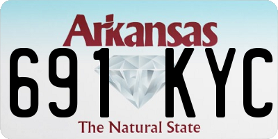 AR license plate 691KYC