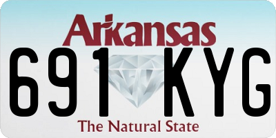 AR license plate 691KYG