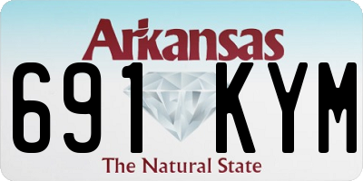 AR license plate 691KYM
