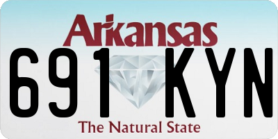 AR license plate 691KYN