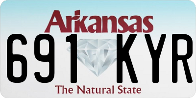 AR license plate 691KYR