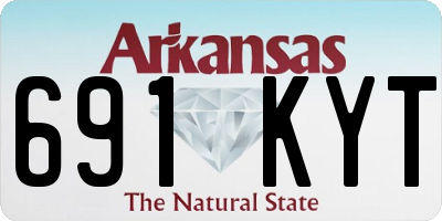AR license plate 691KYT
