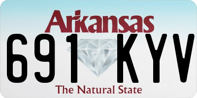 AR license plate 691KYV