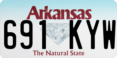 AR license plate 691KYW