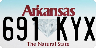 AR license plate 691KYX