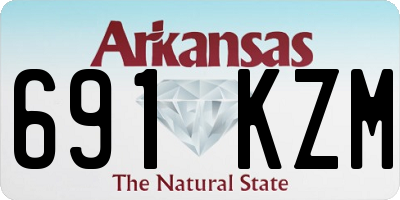 AR license plate 691KZM