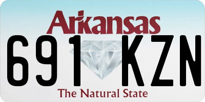 AR license plate 691KZN