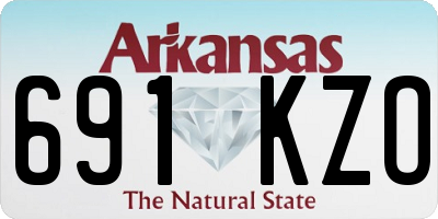 AR license plate 691KZO