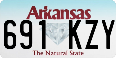 AR license plate 691KZY