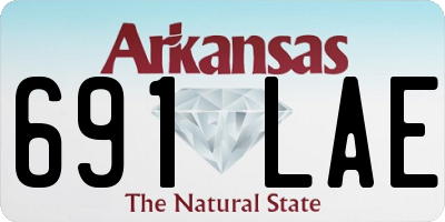 AR license plate 691LAE