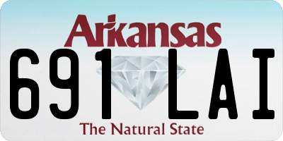 AR license plate 691LAI