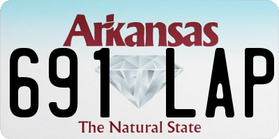 AR license plate 691LAP