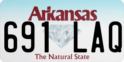 AR license plate 691LAQ