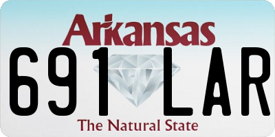 AR license plate 691LAR