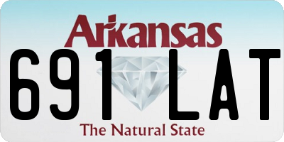 AR license plate 691LAT