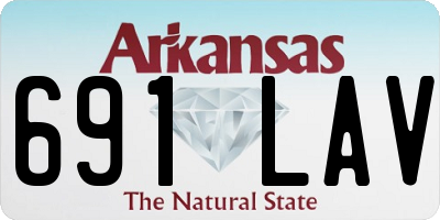 AR license plate 691LAV