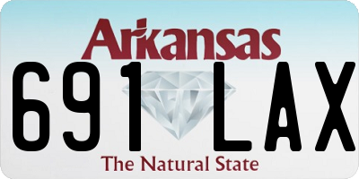 AR license plate 691LAX